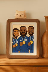 Adorable Magnetic Cat Photo Frame in Black Walnut – Perfect Gift & Decor - WOOD KONG