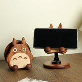 Adorable Totoro - Shaped Phone Holder – Adjustable, Rotatable, and Cute as Can Be! - WOOD KONG