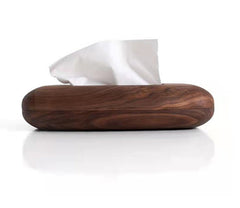 American Black Walnut Simple Rectangular Wooden Tissue Box - WOOD KONG