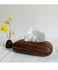 American Black Walnut Simple Rectangular Wooden Tissue Box - WOOD KONG