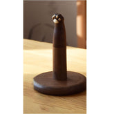 Black Walnut Logs Tabletop Kitchen Fun Tissue Holder - WOOD KONG