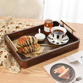 Black Walnut Rectangular Wooden Tray - WOOD KONG
