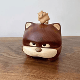 Cute cat-themed jewelry organizer with rotating hamster, ideal gift for cat lovers and accessory enthusiasts