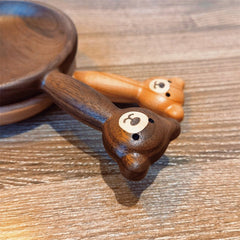 Fruit Snacks Dessert Nut Bowl Whole Wood One Black Walnut - WOOD KONG