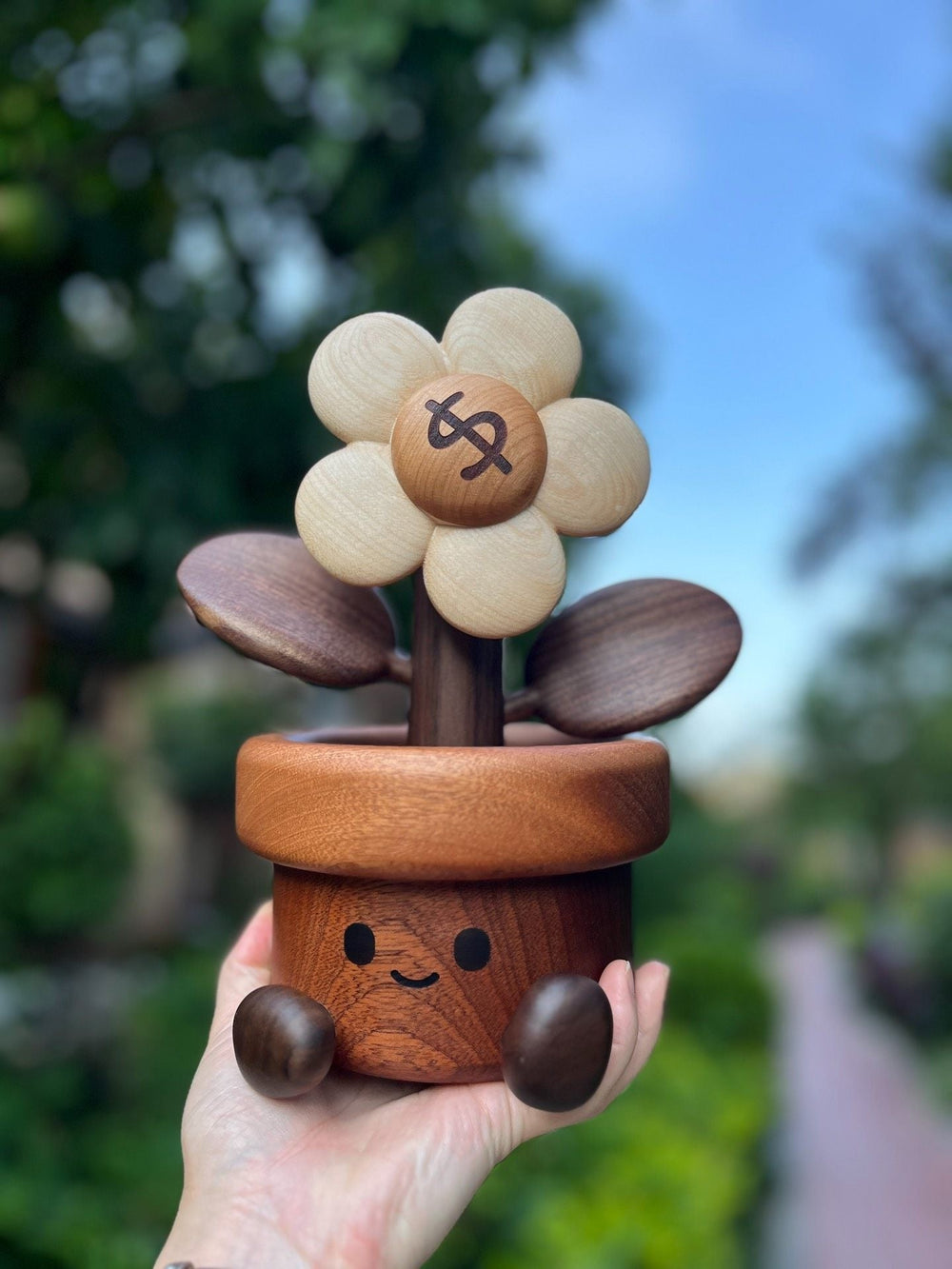 Handcrafted Wooden Sunflower – Soothing & Uplifting Home Décor - WOOD KONG
