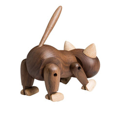 Handmade wooden cat figurine - WOOD KONG