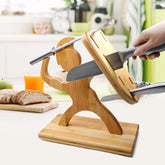 Humanoid Creative Maple Wooden Knife Holder - WOOD KONG