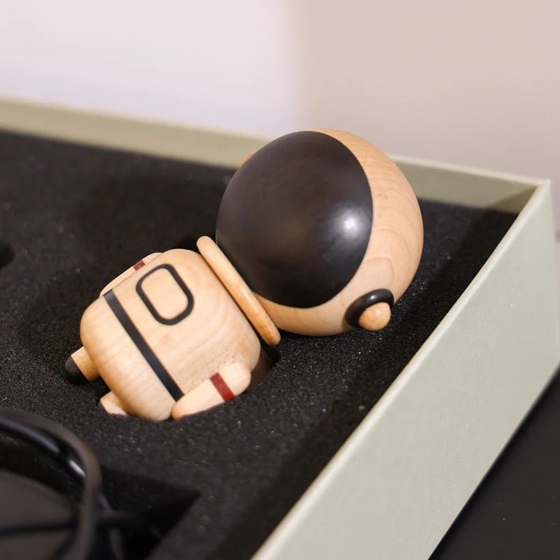 Magnetic Levitation Astronaut figurine handmade by Maple wood - WOOD KONG