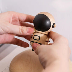 Magnetic Levitation Astronaut figurine handmade by Maple wood - WOOD KONG