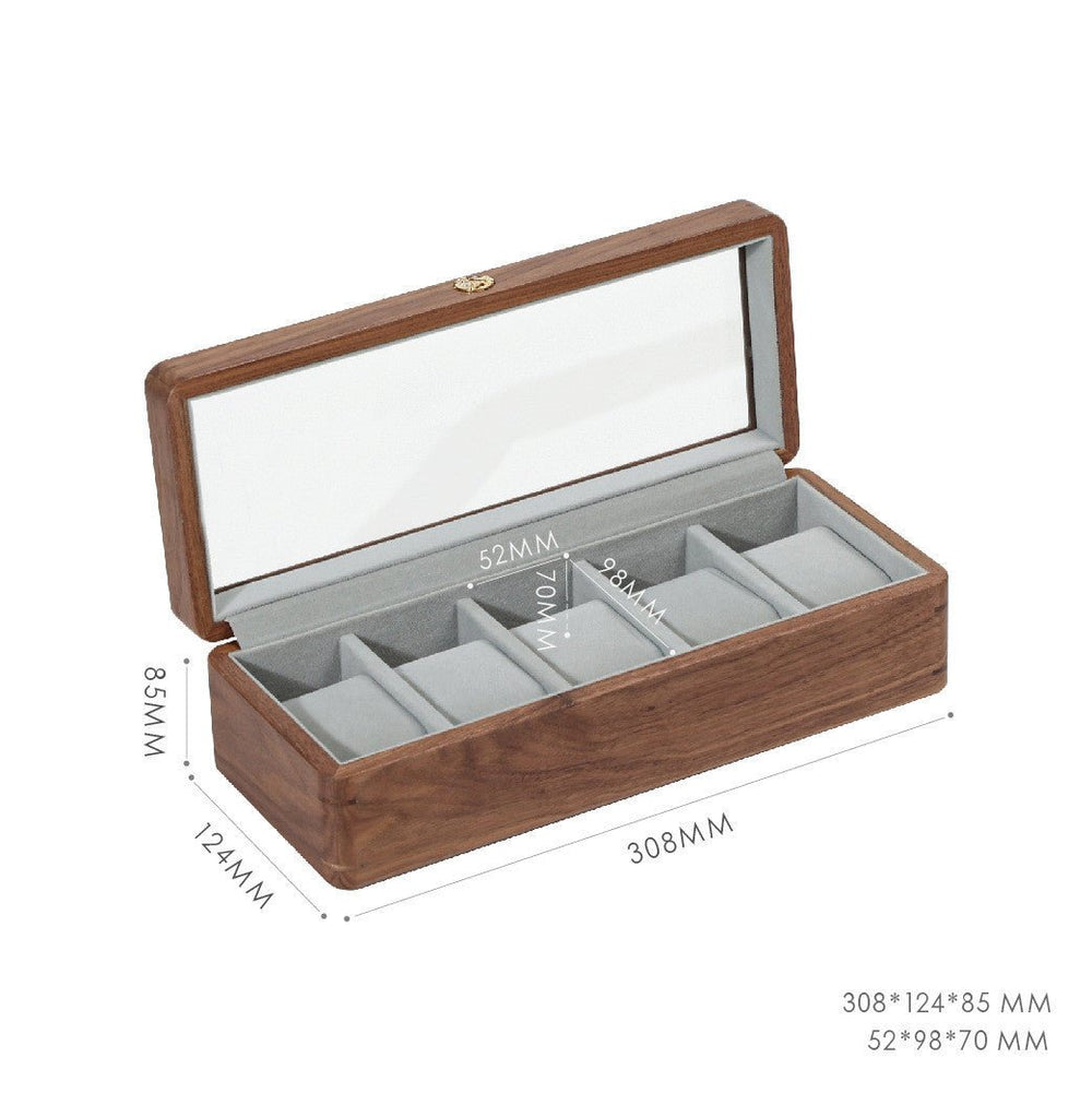 Solid Wood Mechanical Watch Storage Display Box - WOOD KONG