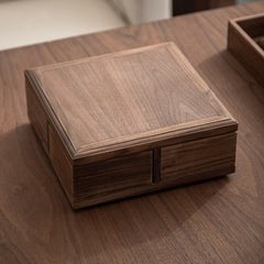 Unique Rotating Wooden Hidden Mechanism Storage Box - WOOD KONG