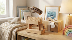 USB - C Rechargeable Wooden Mechanical Whale Desk Ornament (Black Walnut / Beech) - WOOD KONG