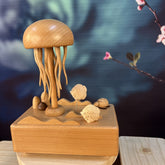 Wooden jellyfish serenade: A music box of understated elegance and Rizz - WOOD KONG
