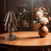 Wooden Tree Coasters - Cutest Wooden Tree Trivet Set, Walnut Tree Hot Pot Stand Wooden Trivet for Hot Dishes Tree Shape Trivet Set Coaster, Functional Stackable Decorative Coasters - WOOD KONG