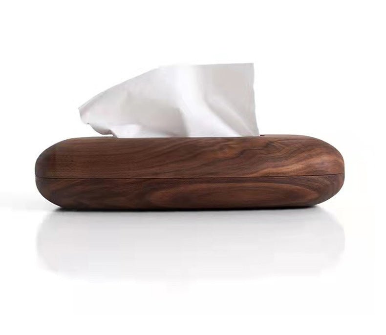 American Black Walnut Simple Rectangular Wooden Tissue Box - WOOD KONG