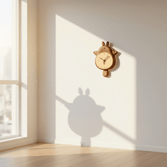 Awesome wooden totoro silent wall clock - WOOD KONG