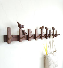 Black Walnut Log Entryway Wall Mounted Coat Hook - WOOD KONG