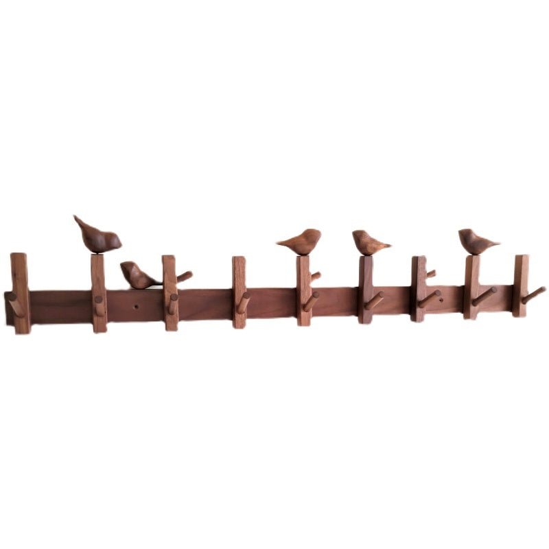 Black Walnut Log Entryway Wall Mounted Coat Hook - WOOD KONG