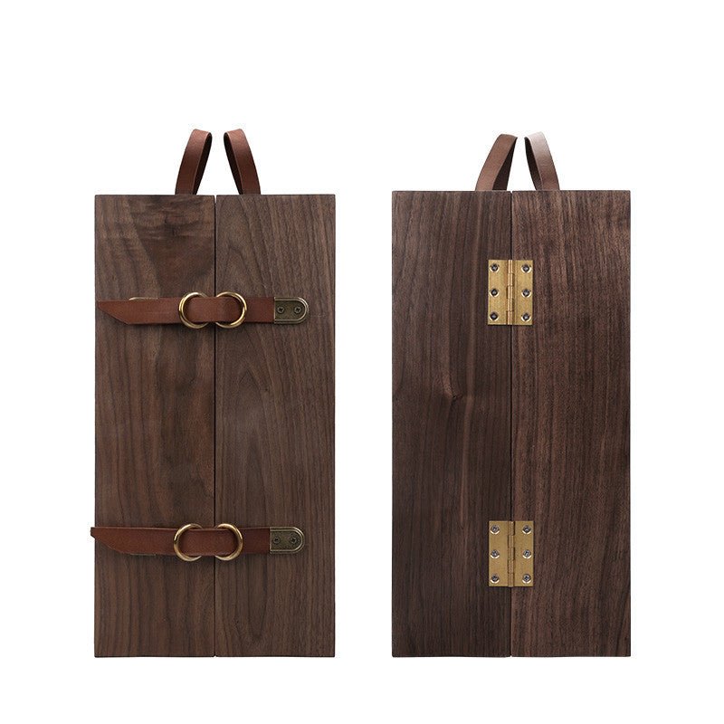 Black Walnut Seasoning Storage Box Outdoor - WOOD KONG