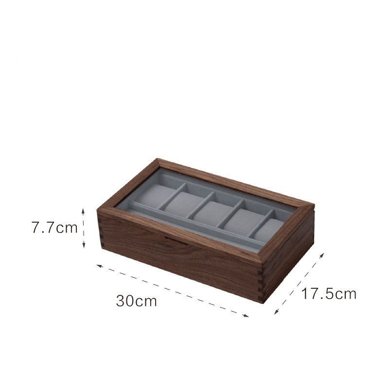 Black Walnut Watch Storage Case - WOOD KONG