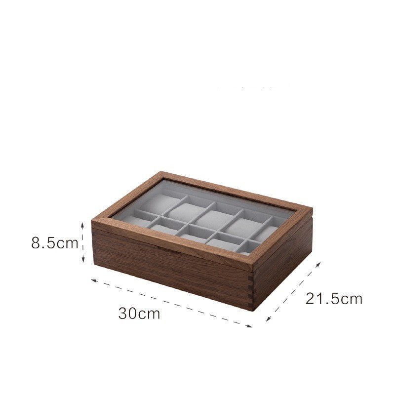 Black Walnut Watch Storage Case - WOOD KONG