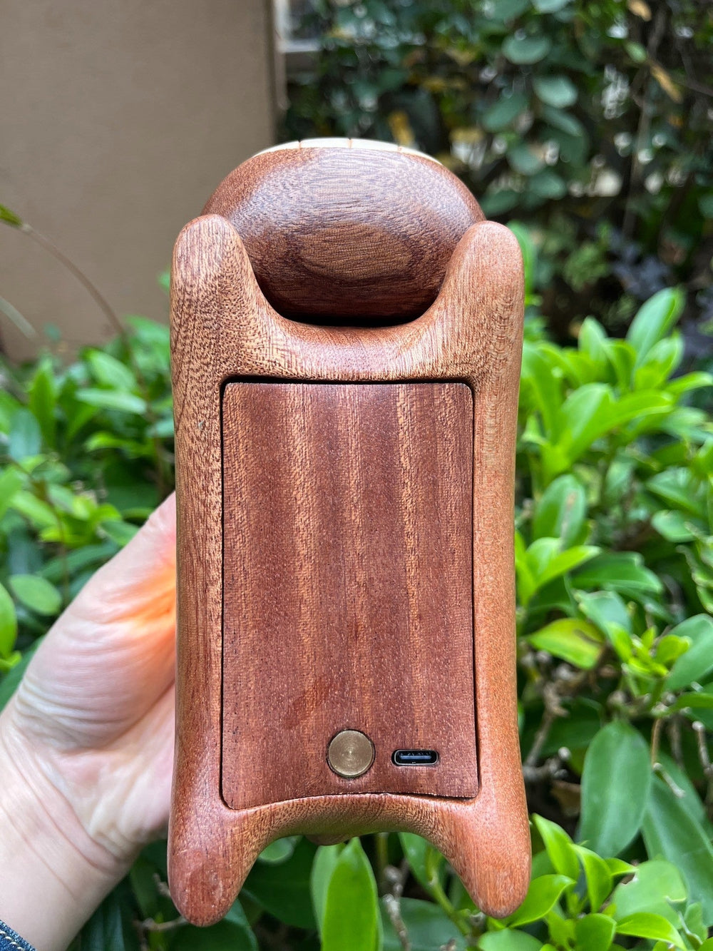 Cat Bus Wooden Night Light – Handmade Touch Control, USB - C Rechargeable Cozy Desk Lamp - WOOD KONG