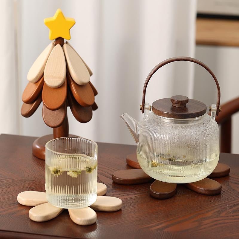 Festive Christmas Tree Trivet: stylish & Functional Holiday Decor! - WOOD KONG