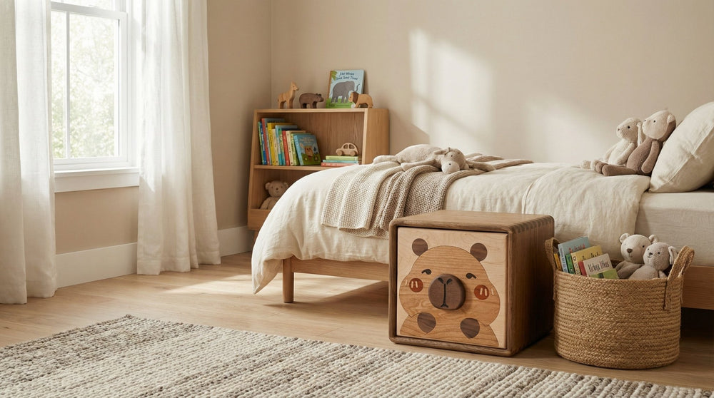 Handcrafted Capybara Solid Wood Storage Cube – The Ultimate "Zen" Home Decor - WOOD KONG