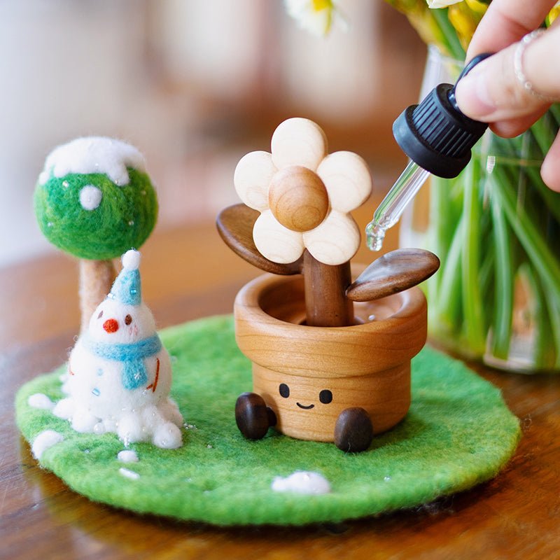 Handcrafted Solid Wood Bloom Sculpture | Soothing & Heartwarming Decor - WOOD KONG