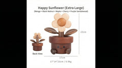 Handcrafted Wooden Sunflower – Soothing & Uplifting Home Décor - WOOD KONG