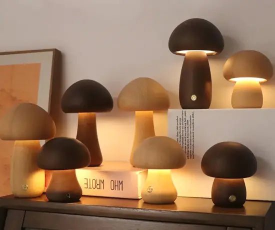 Mushroom Table Lamp - WOOD KONG