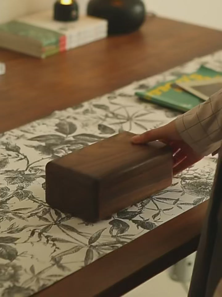 Elegant Dual-Layer Walnut Jewelry Box | Compact & Travel-Friendly
