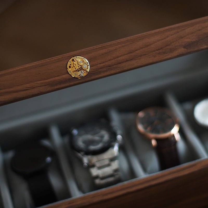 Solid Wood Mechanical Watch Storage Display Box - WOOD KONG