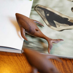 The Levitating Leviathan | Hand - Carved Black Walnut Kinetic Sculpture - WOOD KONG