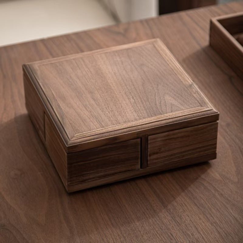 Unique Rotating Wooden Hidden Mechanism Storage Box - WOOD KONG