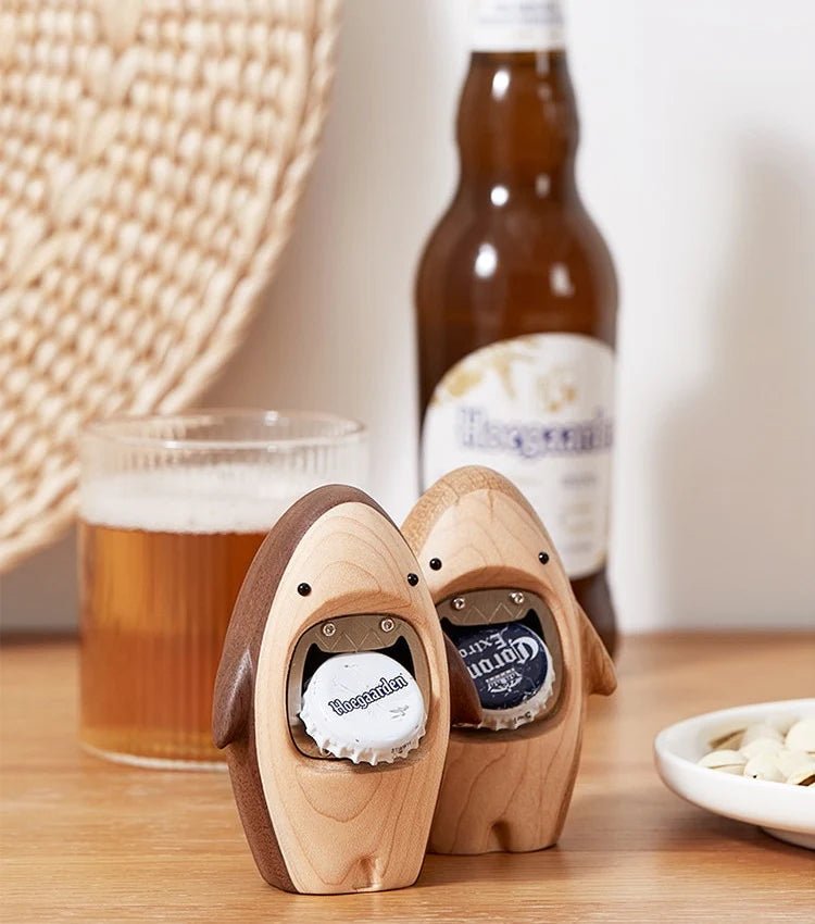wooden shark bottle opener - WOOD KONG