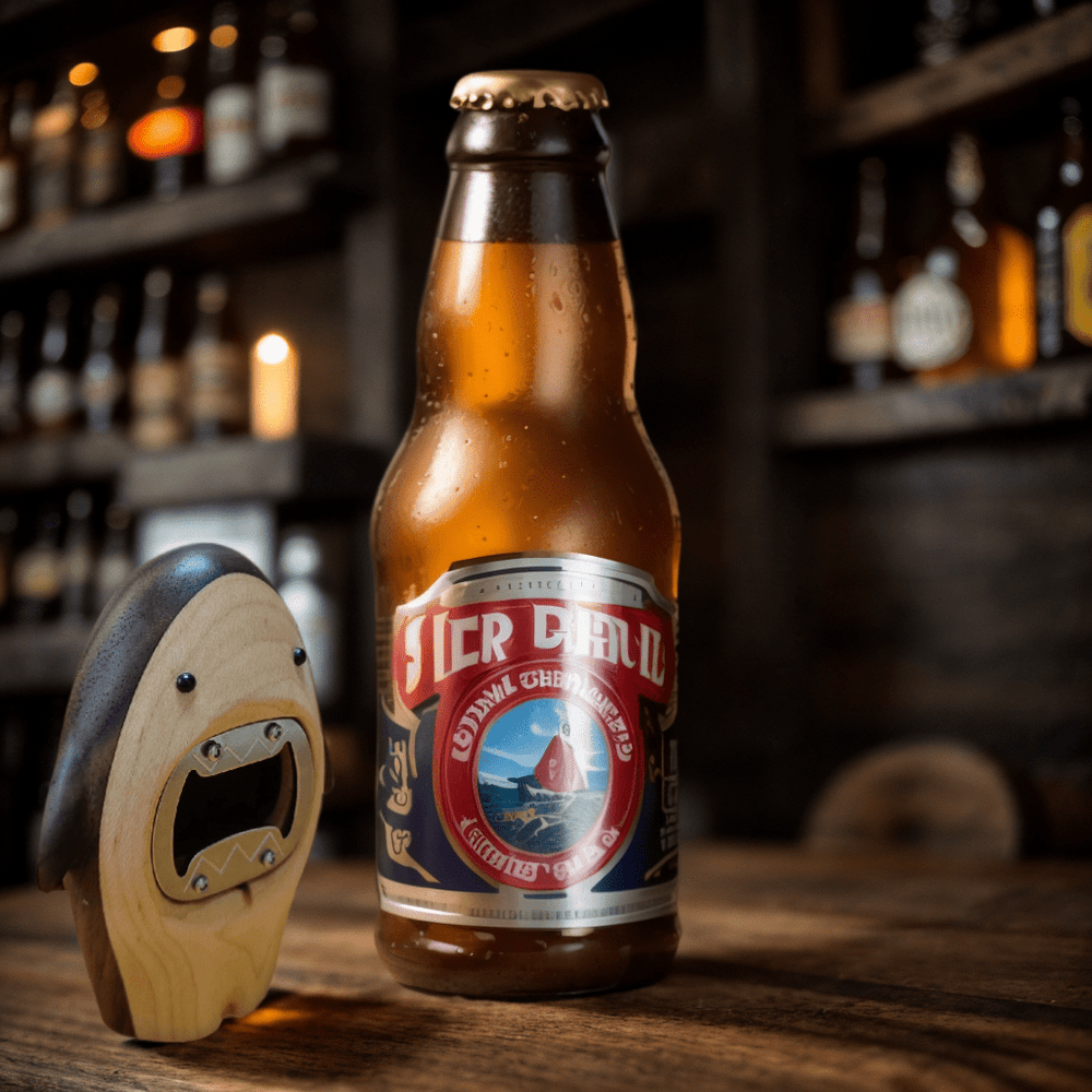 wooden shark bottle opener - WOOD KONG