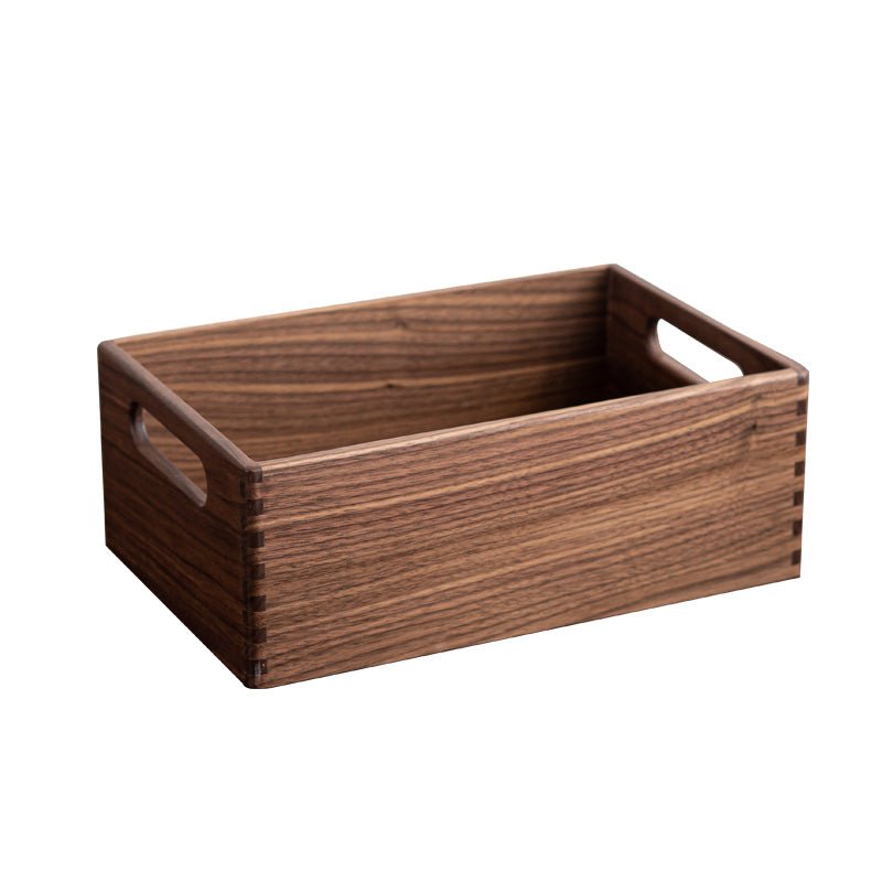 Wooden storage container handmade by black walnut - WOOD KONG